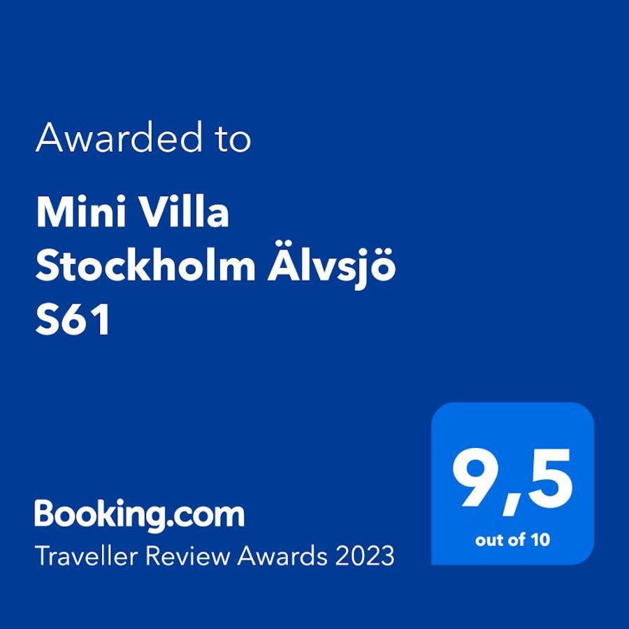 Mini Villa Stockholm Alvsjo S61 外观 照片